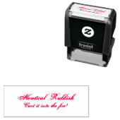 Theoretisch afval - gooi het in het vuur!  zelfinktende stempel (In situ)