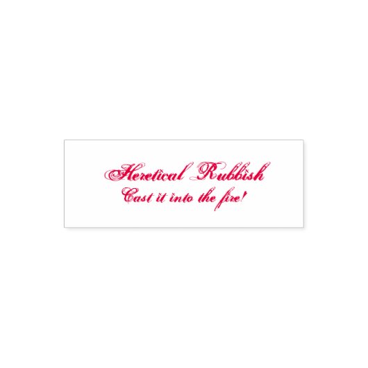 Theoretisch afval - gooi het in het vuur!  zelfinktende stempel (Design)
