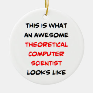 theoretisch informaticus, geweldig keramisch ornament