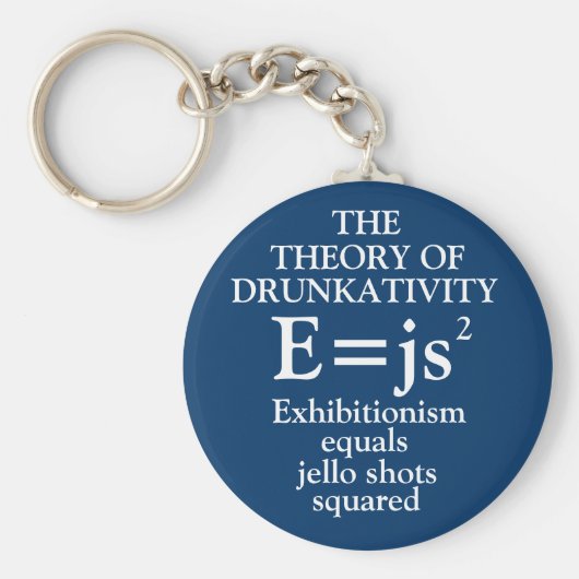 Theorie van Drunkativity Sleutelhanger (Voorkant)