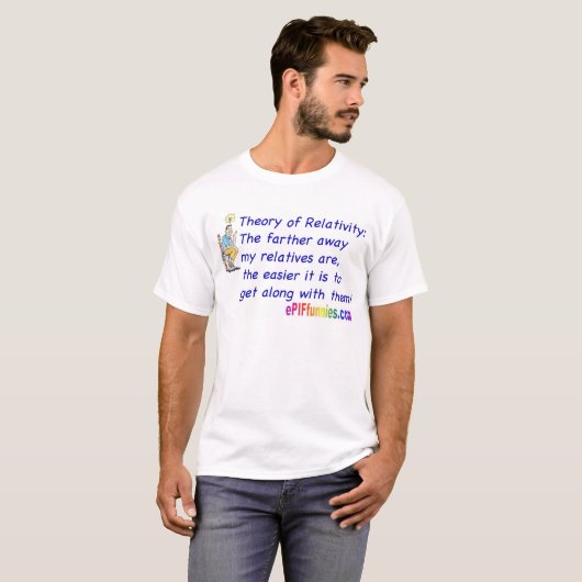 "Theorie van Relativiteit" T-shirt (Voorkant volledig)