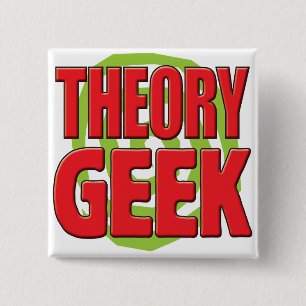 Theory Geek Vierkante Button 5,1 Cm