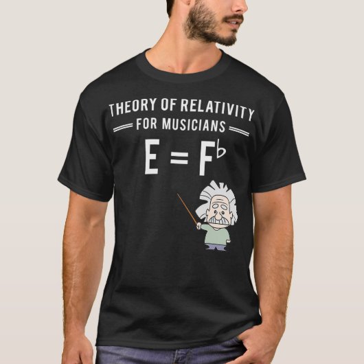 Theory Of Relativity For Musicians Classical T-shirt (Voorkant)