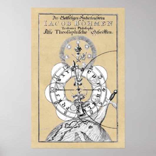 Theosofische geschriften van Jacob Boehme Poster (Voorkant)