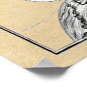 Theosofische schrijfkunst van Jacob Boehme Poster (Hoek)