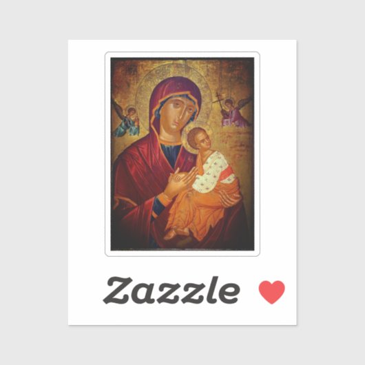 Theotokos Amolyntos Sticker (Vel)