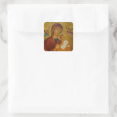 Theotokos Amolyntos Vierkante Sticker (Tas)