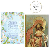 Theotokos Christ Zwangerschap Gebed Kaart Plaatskaartje