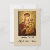 Theotokos Christelijk Kind Orthodox Christelijk Ge Bedankkaart (Voorkant)
