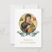 Theotokos Christelijk Kind Orthodoxe Christelijke Bedankkaart (Voorkant)