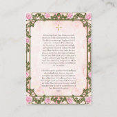 Theotokos en Christ Kind Zwangerschap Gebed Kaart Plaatskaartje (Achterkant)