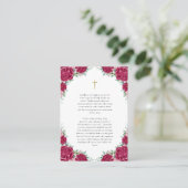 Theotokos en Christ Kind Zwangerschap Gebed Kaart Plaatskaartje (Staand voorkant)