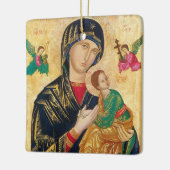 Theotokos en Christus kind icoon Keramisch Ornament (Links)