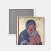 Theotokos en Christus kind orthodox icoon Magneet (Voorkant / Achterkant)