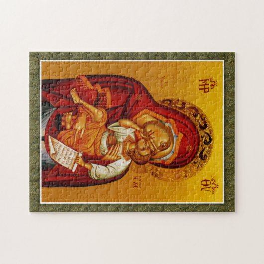Theotokos en Christuskind Orthodoxe Christelijke I Legpuzzel (Horizontaal)