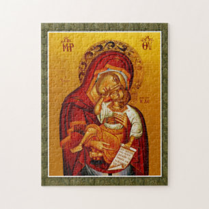 Theotokos en Christuskind Orthodoxe Christelijke I Legpuzzel