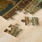 Theotokos en het Christuskind met engelen Icoon Legpuzzel (Zijkant)