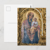 Theotokos en het Christuskind-orthodoxe icoon Briefkaart (Voorkant / Achterkant)