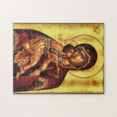 Theotokos en het Christuskind-orthodoxe icoon Legpuzzel (Horizontaal)