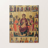 Theotokos en het icoon van het Christuskind Legpuzzel (Verticaal)
