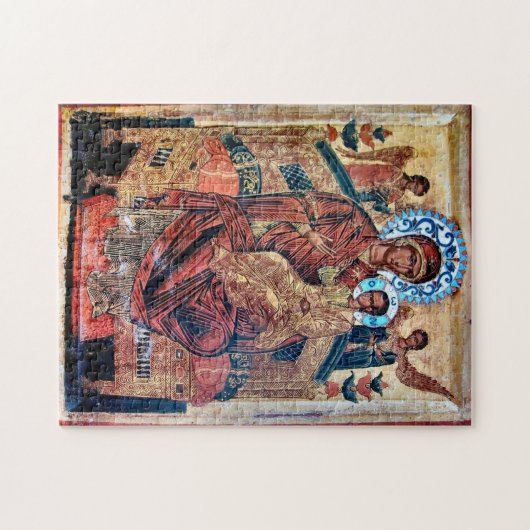 Theotokos en het icoon van het Christuskind Legpuzzel (Horizontaal)