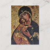 Theotokos en het Kind Christus Begrafenis Kaart Plaatskaartje (Voorkant)