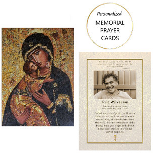 Theotokos en het Kind Christus Begrafenis Kaart Plaatskaartje