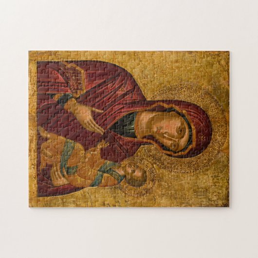 Theotokos (Maagd Maria) en het icoon van Christus Legpuzzel (Horizontaal)