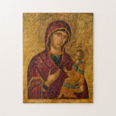 Theotokos (Maagd Maria) en het icoon van Christus Legpuzzel (Verticaal)