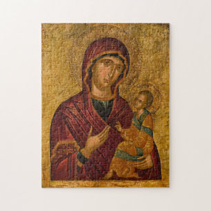 Theotokos (Maagd Maria) en het icoon van Christus Legpuzzel