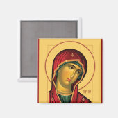 Theotokos (Maagd Maria) Orthodox Christelijk icoon Magneet (Voorkant / Achterkant)