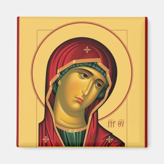 Theotokos (Maagd Maria) Orthodox Christelijk icoon Magneet (Voorkant)