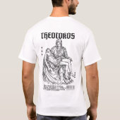 "Theotokos" Maria, Christelijk op geloof gebaseerd T-shirt (Achterkant)