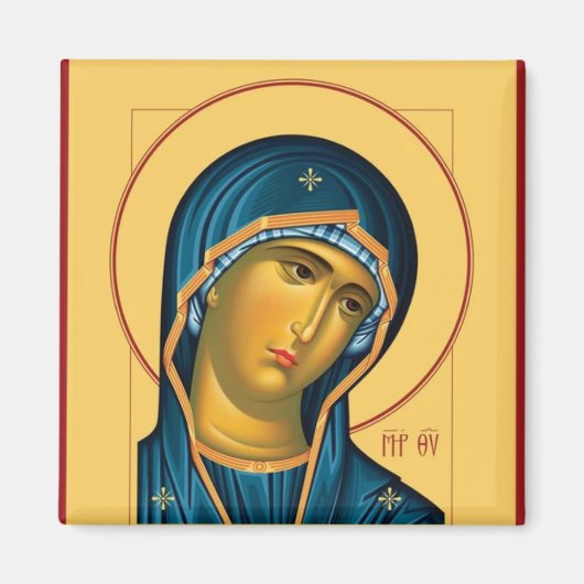 Theotokos orthodox Christelijk icoon Magneet (Voorkant)