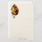 Theotokos van de Russisch-orthodoxe Christelijke t Briefpapier (Voorkant / Achterkant)