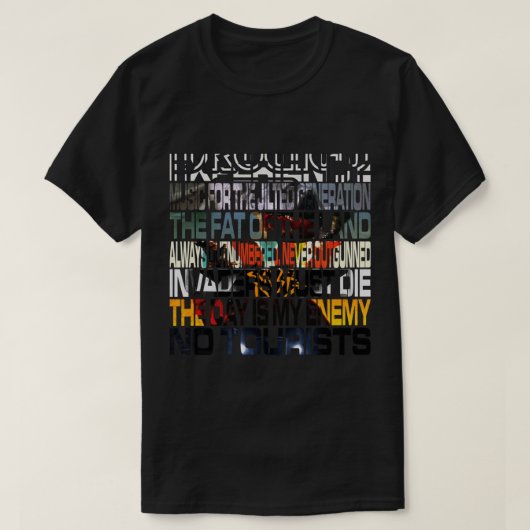 TheProdigyAlbums T-shirt (Design voorkant)
