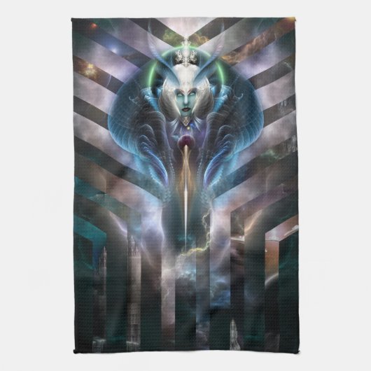 Thera Etheral Queen of Galaxy Kitchen Towel Theedoek (Verticaal)