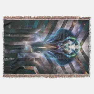 Thera Etheral Queen of Galaxy Throw Blanket Deken