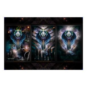 Thera Queen Fractal Trilogy 2XFrame Perfect Poster