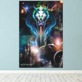 Thera Queen of the Galaxy Canvas Print (Insitu (Houten vloer))