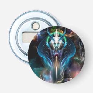 Thera Queen of the Galaxy Round Bottle Open Button Flesopener