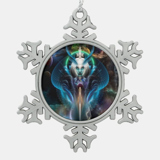Thera Queen of the Galaxy Snowflake Ornament (Voorkant)