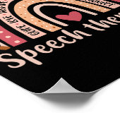 Therapeut 100ste dag van de school spraaktherapie  poster (Hoek)