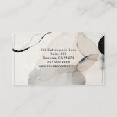 Therapeut Abstracte serene Waterverf Visitekaartje (Achterkant)