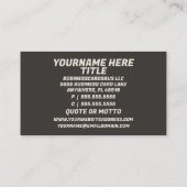 Therapeut bank visitekaartje (Achterkant)