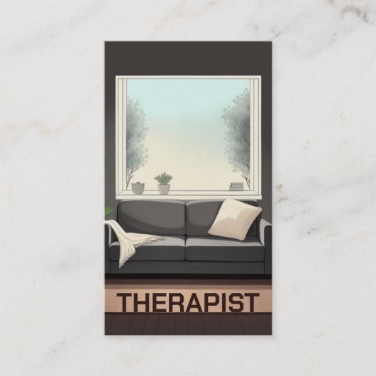 Therapeut bank visitekaartje (Voorkant)
