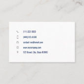 therapeut chamomile blue van  adviseur visitekaartje (Achterkant)