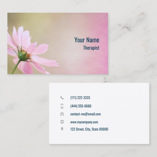 therapeut Cosmos Visitekaartje (Voorkant / Achterkant)