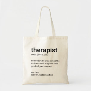 Therapeut Definitie, Psycholoog Geestelijke Gezond Tote Bag