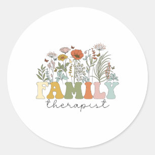 Therapeut Familietherapie Geestelijke gezondheid Ronde Sticker